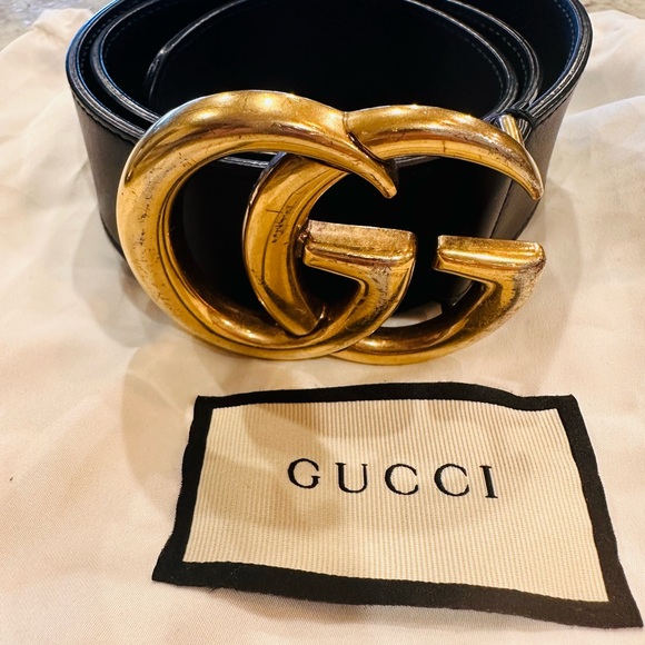 Gucci Accessories - Gucci Women's Belt with Gold GG Buckle